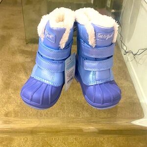 Cat & Jack Kids' Purple Snow Boots